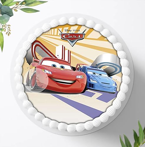 Disney's Pixar Cars, Essbares Foto für Torten, Tortenbild, Tortenaufleger Ø 20cm - Super Qualität, 0091w von Digital-on