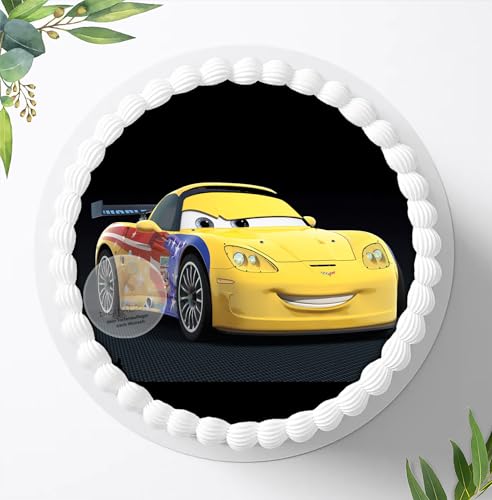 Disney's Pixar Cars, Essbares Foto für Torten, Tortenbild, Tortenaufleger Ø 20cm - Super Qualität, 0102w von Digital-on
