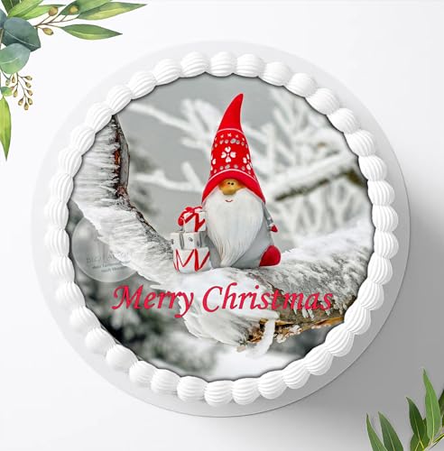 Essbares Foto für Torten, Tortenbild, Weihnachten, Tortenaufleger - Super Qualität, 0009W von Digital-on