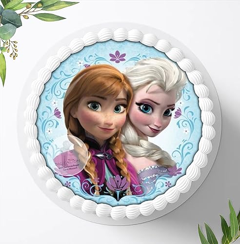 Frozen Die Eiskönigin, Essbares Foto für Torten, Tortenbild, Tortenaufleger Ø 20cm - Super Qualität, 0106w von Digital-on