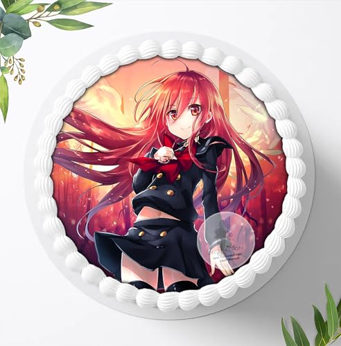 Für die Geburtstags Torte, Zuckerbild kompatibel mit: Manga Anime, Essbares Foto für Torten, Fondant, Tortenaufleger Ø 20cm, 0310c von Digital-on