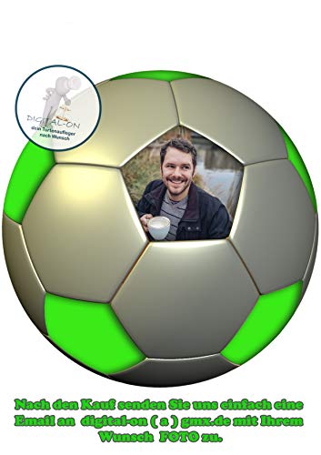 Fussball Tortenaufleger + Wunsch FOTO Tortenbild Geburtstag Fondant Fußballparty - Super Qualität, 2670 Fussball Tortenaufleger + Wunsch FOTO Tortenbild Geburtstag Fondant Fußballparty - Super Qualität, 2670 von Digital-on