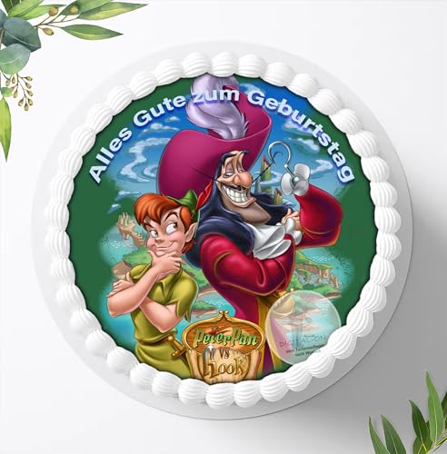 Peter Pan, Essbares Foto für Torten, Tortenbild, Tortenaufleger Ø 20cm - Super Qualität, 1206a von Digital-on