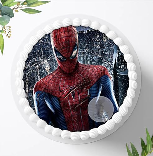 Spiderman, Essbares Foto für Torten, Tortenbild, Tortenaufleger Ø 20cm - Super Qualität, 0111w von Digital-on