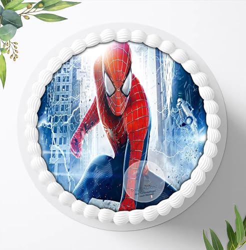 Spiderman, Essbares Foto für Torten, Tortenbild, Tortenaufleger Ø 20cm - Super Qualität, 0112w von Digital-on