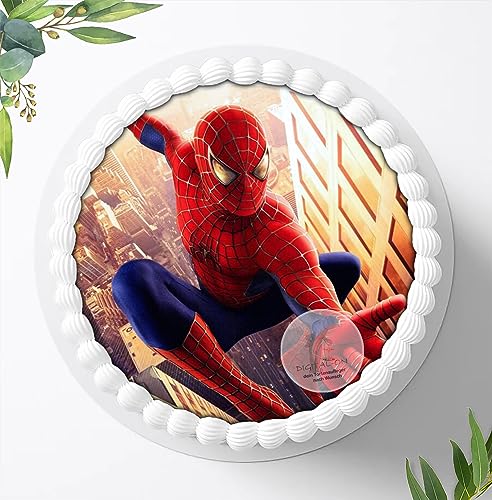 Spiderman, Essbares Foto für Torten, Tortenbild, Tortenaufleger Ø 20cm - Super Qualität, 0121w von Ihr Onlineshop Digital-on 24