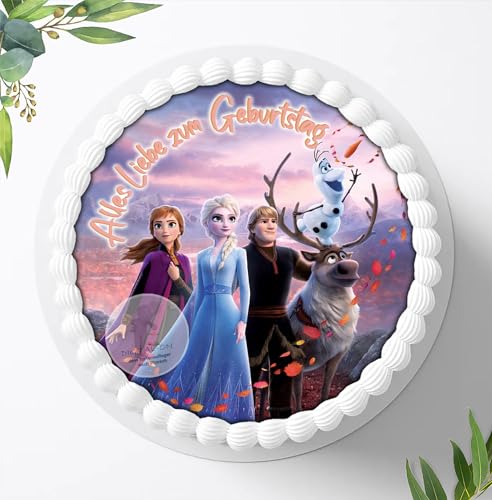 Tortenaufleger Tortenbild Geburtstag Frozen Die Eiskönigin Fondant (Frozen (Frozen 0240w) von Digital-on