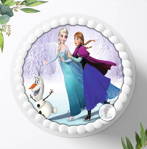 Tortenaufleger Tortenbild Geburtstag Frozen Die Eiskönigin Fondant 1207 von Digital-on