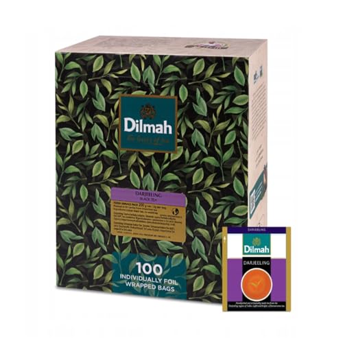 Dilmah® | Single Origin Darjeeling Schwarztee | Darjeeling Leichter und aromatischer indischer Tee – 100 Beutel (200 g) | Darjeeling Tee Ho.Re.Ca. von Dilmah