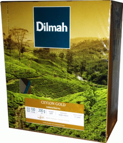 Dilmah Ceylon Gold 100 Teebeutel Schwarzer Ceylon Tee einzeln verpackt Dilmah Ceylon Gold 100 Teebeutel Schwarzer Ceylon Tee einzeln verpackt von Dilmah