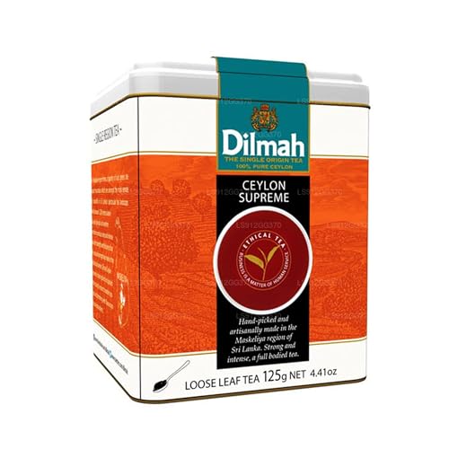Dilmah Ceylon Supreme Tea loser Blatttee 125g- Feinster reiner Ceylon-Schwarzteekasten Sri Lanka Dilmah … von Dilmah