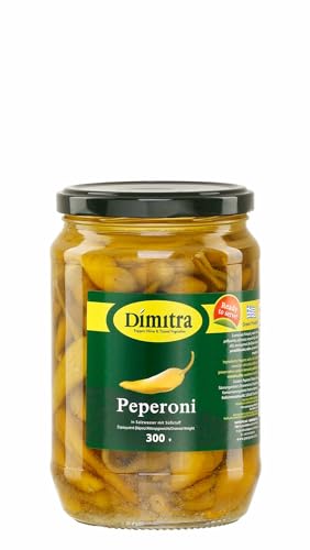 Peperoni mild 300g Glas Dimitra Pepperoni aus Griechenland - griechische milde Peperoni von Dimitra