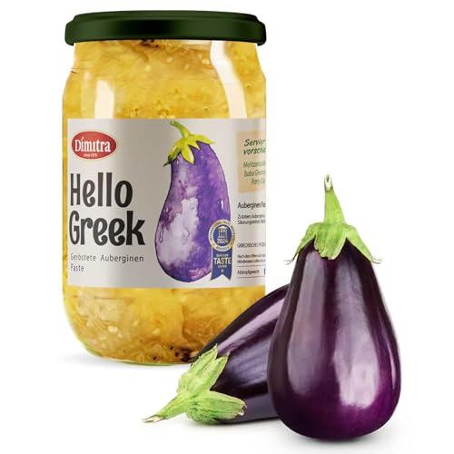 Hello Greek Dimitra Gegrillte Geröstete Auberginenpaste 660g – Vegan, Ohne Essig, Reichhaltiger Rauchiger Geschmack Auberginenaufstrich – Pflanzlicher Aufstrich für Salate, Gerichte Hello Greek Dimitra Gegrillte Geröstete Auberginenpaste 660g – Vegan, Ohne Essig, Reichhaltiger Rauchiger Geschmack Auberginenaufstrich – Pflanzlicher Aufstrich für Salate, Gerichte von Dimitra