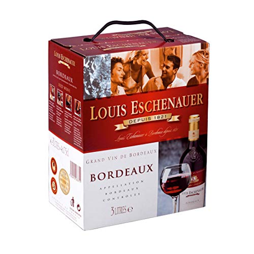 Dineart Louis Eschenauer Rotwein Bordeaux Frankreich Bag in Box Merlot Trocken (1 x 3 l) von Dineart