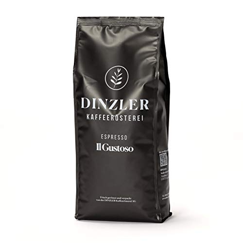 Dinzler Kaffeerösterei - Espresso Il Gustoso - Espresso, Café, Gourmet Kaffee, als ganze Bohne (1kg ganze Bohne) von Dinzler Kaffeerösterei