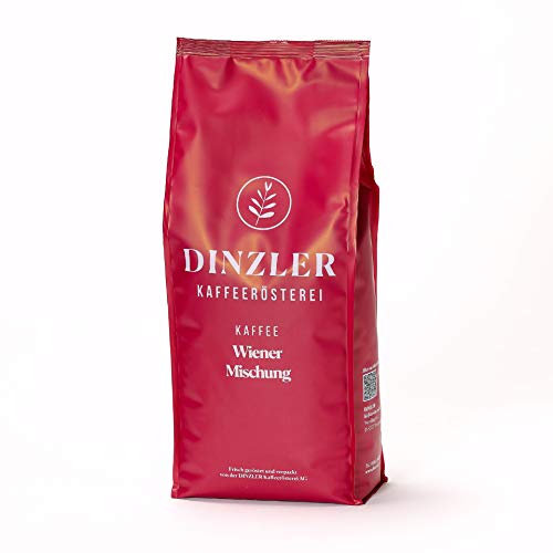 Dinzler Kaffeerösterei Wiener Ganze Kaffeebohnen, 1000 g von Dinzler Kaffeerösterei