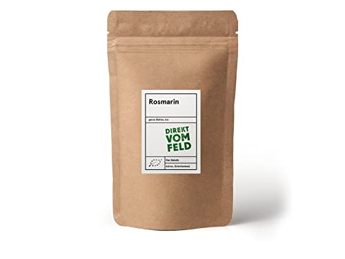 Direkt vom Feld® Rosmarin | Die Provence auf deinem Teller | BIO, gerebelt (90g Nachfüllpack) von Direkt vom Feld