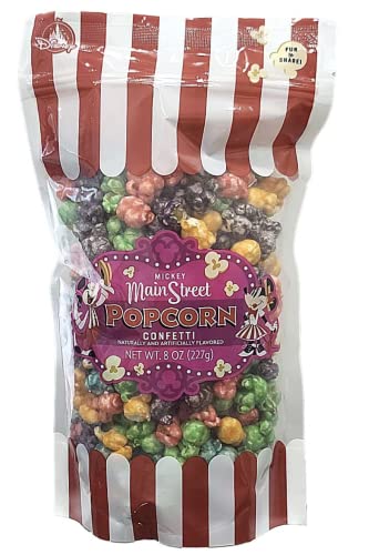 Disney Main Street Popcorn Company Mickey Mouse Rainbow Confetti Popcorn 8 oz von Disney