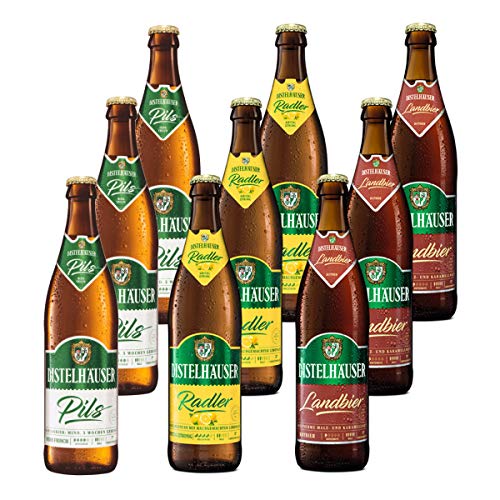 Distelhäuser Bierpaket Pils, Radler und Landbier, 9 Flaschen incl Mehrweg Pfand von Distelhäuser