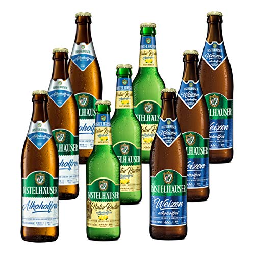 Distelhäuser Bierpaket alkoholfrei mit Pils, Radler und Weizen, 9 Flaschen von Distelhäuser