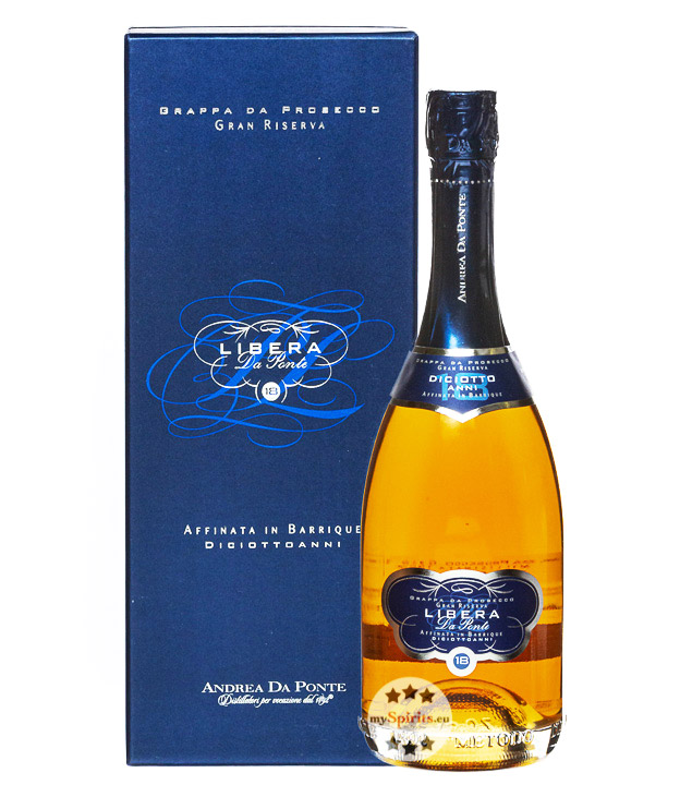 Andrea Da Ponte Libera Da Ponte Grappa (40 % Vol., 0,7 Liter) von Distilleria Andrea Da Ponte