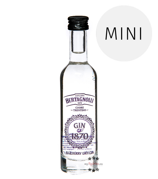 Bertagnolli 1870 Blueberry Dry Gin  (40 % vol, 0,05 Liter) von Distilleria Bertagnolli