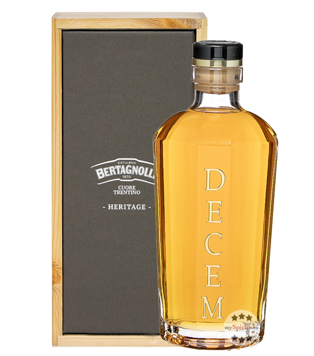 Bertagnolli DECEM Grappa Riserva Barrique (44 % Vol., 0,7 Liter) von Distilleria Bertagnolli