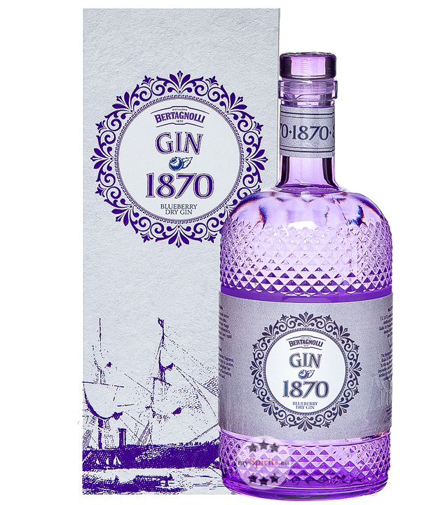 Bertagnolli Gin 1870 Blueberry Dry Gin (40 % Vol., 0,7 Liter) von Distilleria Bertagnolli