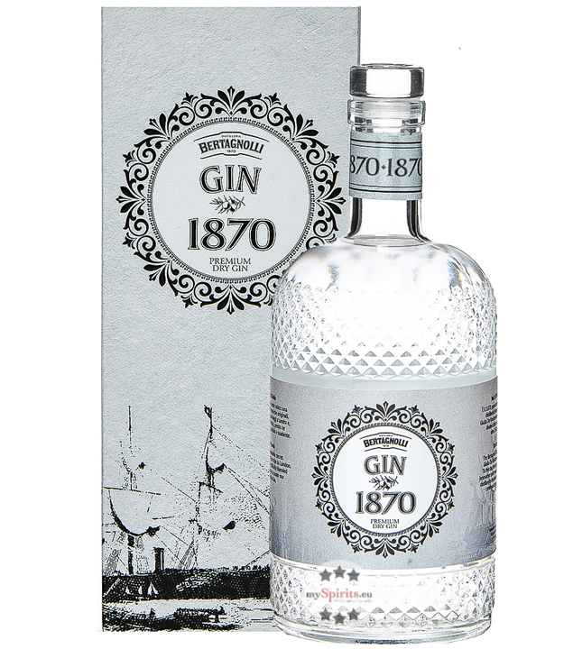 Bertagnolli Gin 1870 Premium Dry Gin (40 % Vol., 0,7 Liter) von Distilleria Bertagnolli