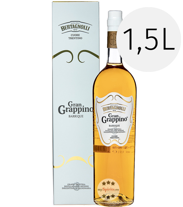 Bertagnolli Gran Grappino Barrique 1,5l (42 % Vol., 1,5 Liter) von Distilleria Bertagnolli