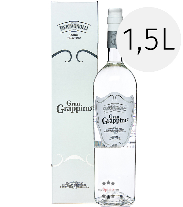 Bertagnolli Gran Grappino Bianco 1,5l (42 % Vol., 1,5 Liter) von Distilleria Bertagnolli