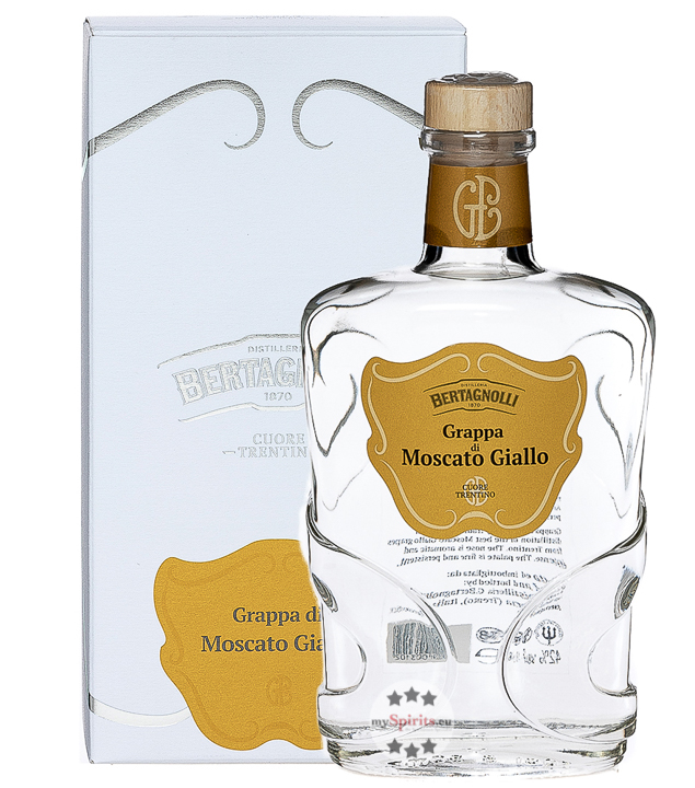 Bertagnolli Grappa di Moscato Giallo (42 % Vol., 0,7 Liter) von Distilleria Bertagnolli