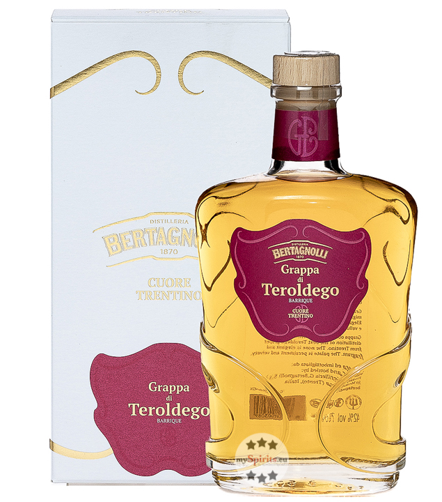 Bertagnolli Grappa di Teroldego Barrique (42 % Vol., 0,7 Liter) von Distilleria Bertagnolli