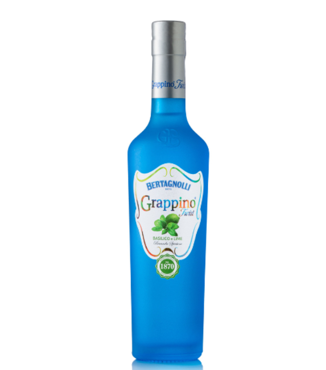 Bertagnolli Grappino Twist Basilico & Lime (28 % vol, 0,5 Liter) von Distilleria Bertagnolli
