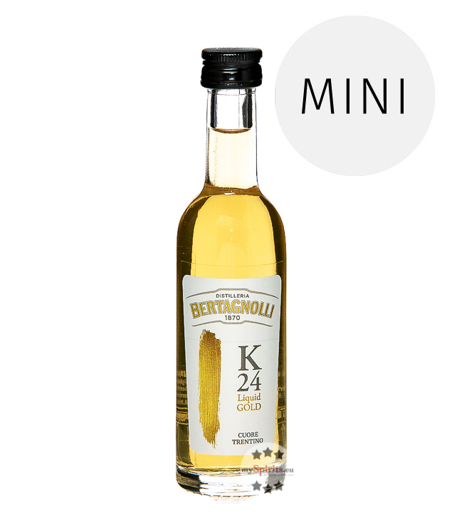 Bertagnolli K24 Liquid Gold Grappa Riserva  (42 % Vol., 0,05 Liter) von Distilleria Bertagnolli