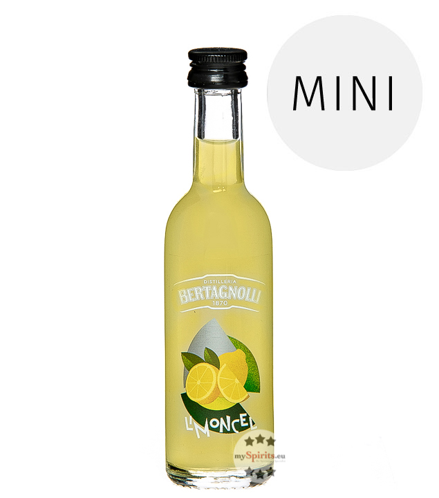 Bertagnolli Limoncel Likör  (28 % Vol., 0,05 Liter) von Distilleria Bertagnolli