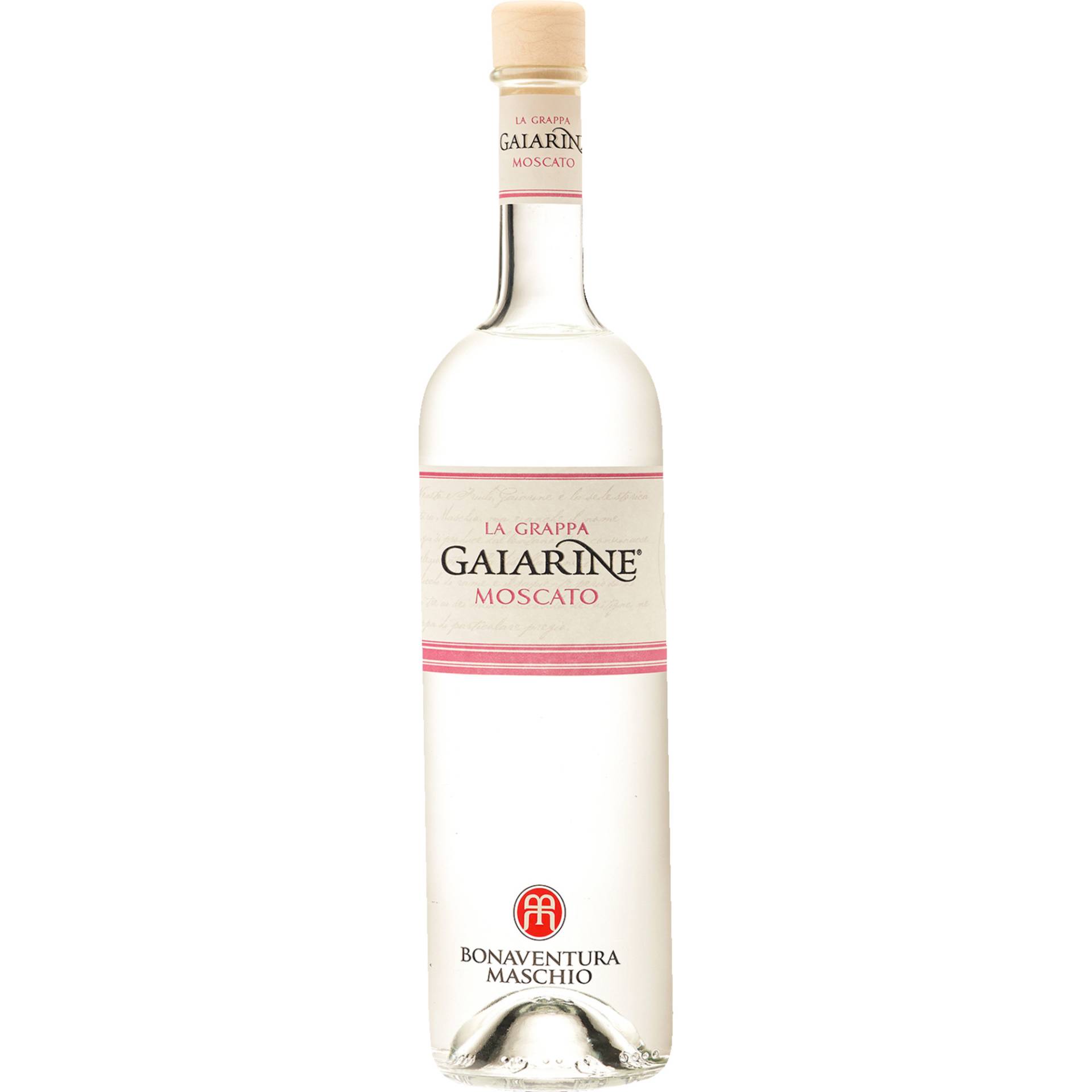 Gaiarine Grappa di Moscato, 0,70 L, 40% Vol., Spirituosen von Distilleria Bonaventura Maschio S.R.L.- Str. delle Pere, 1 - 31018 Gaiarine (TV) - Italien