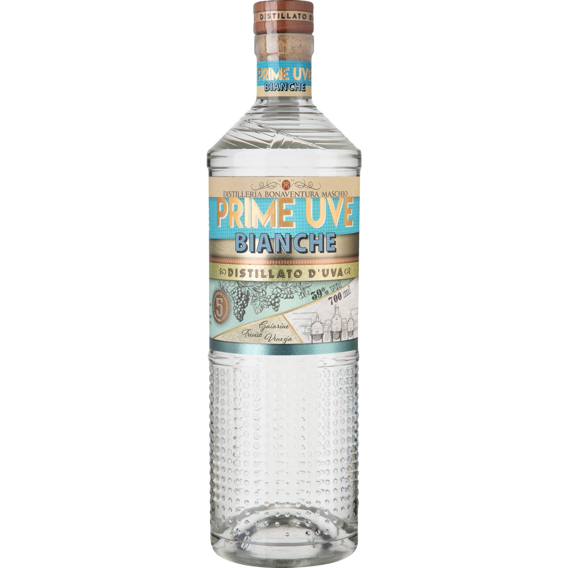 Prime Uve Bianche Acquavite, 0,7L, 39% Vol., Spirituosen von Distilleria Bonaventura Maschio S.R.L.- Str. delle Pere, 1 - 31018 Gaiarine (TV) - Italien