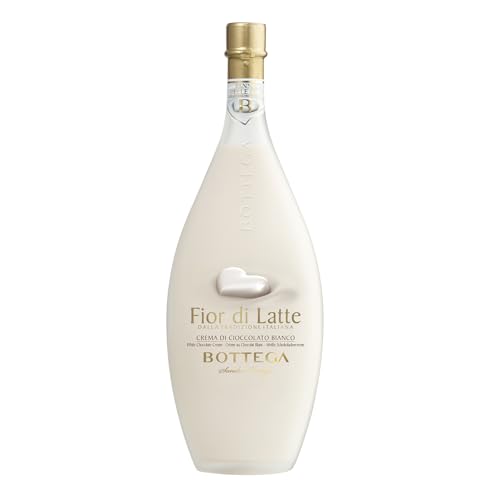 Distilleria Bottega Bottega Fior di Latte Weiße Schokolade Crèmelikör mit Grappa (1 x 0.5 l) von Distilleria Bottega