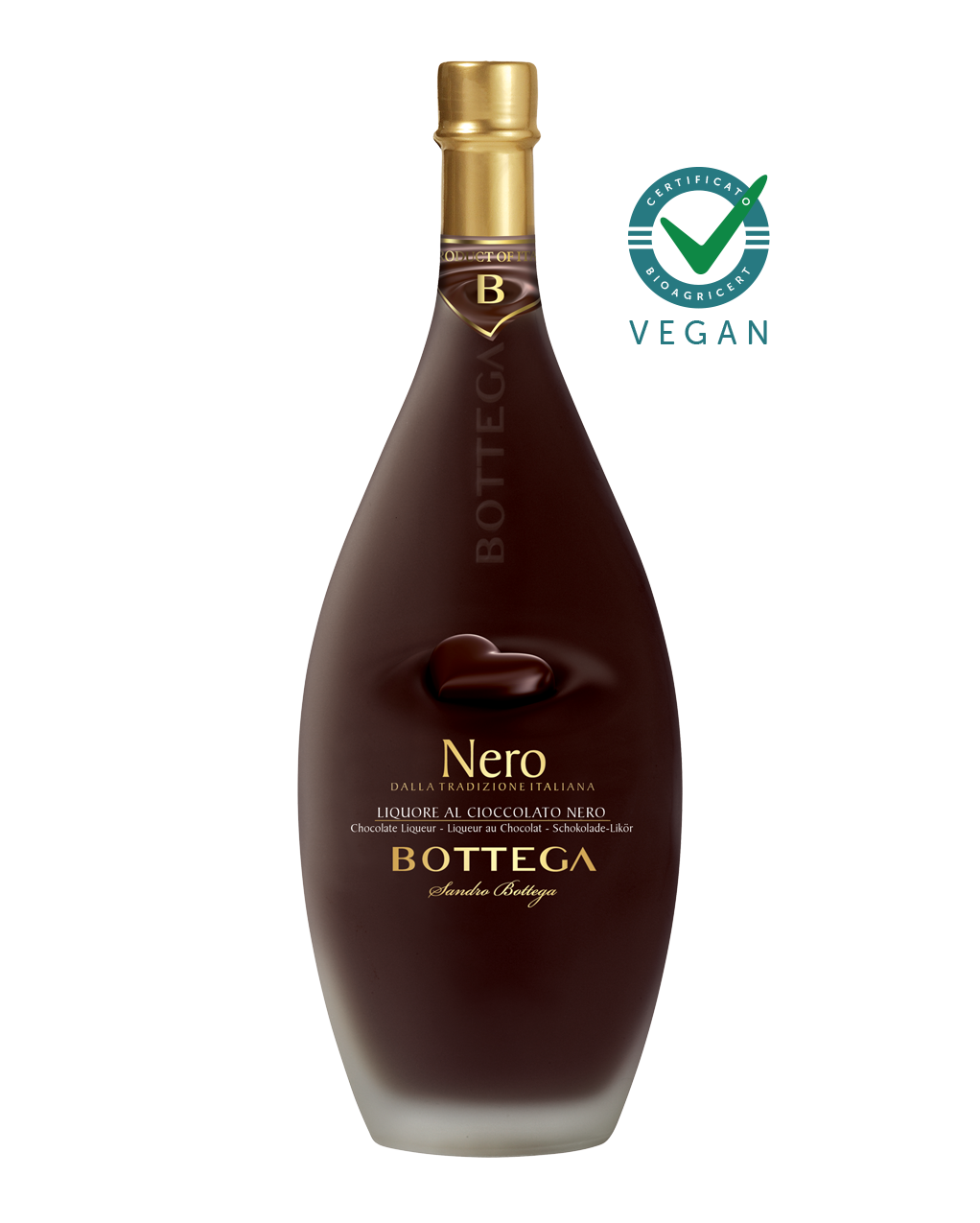 Bottega Nero Schokoladenlikör vegan 0,5 l von Bottega Grappa