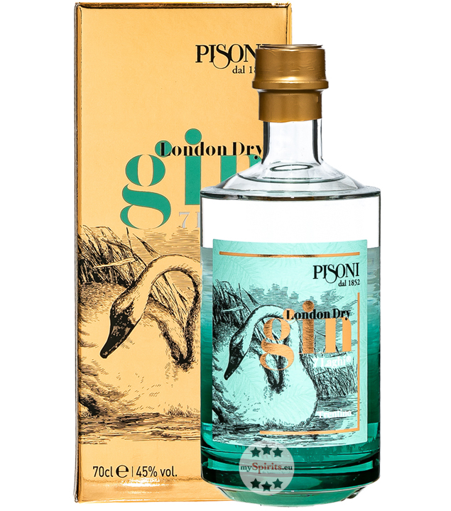 Pisoni 7 Laghi London Dry Gin (45 % vol, 0,7 Liter) von Distilleria F.lli Pisoni