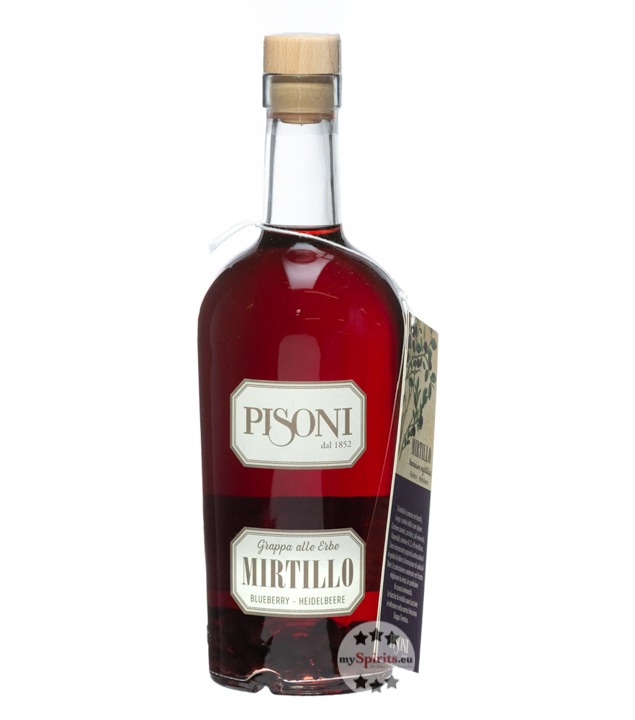 Pisoni Grappa Mirtillo - Heidelbeere (40 % Vol., 0,7 Liter) von Distilleria F.lli Pisoni