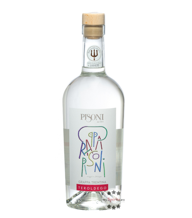 Pisoni Grappa Trentina Teroldego (43 % Vol., 0,7 Liter) von Distilleria F.lli Pisoni