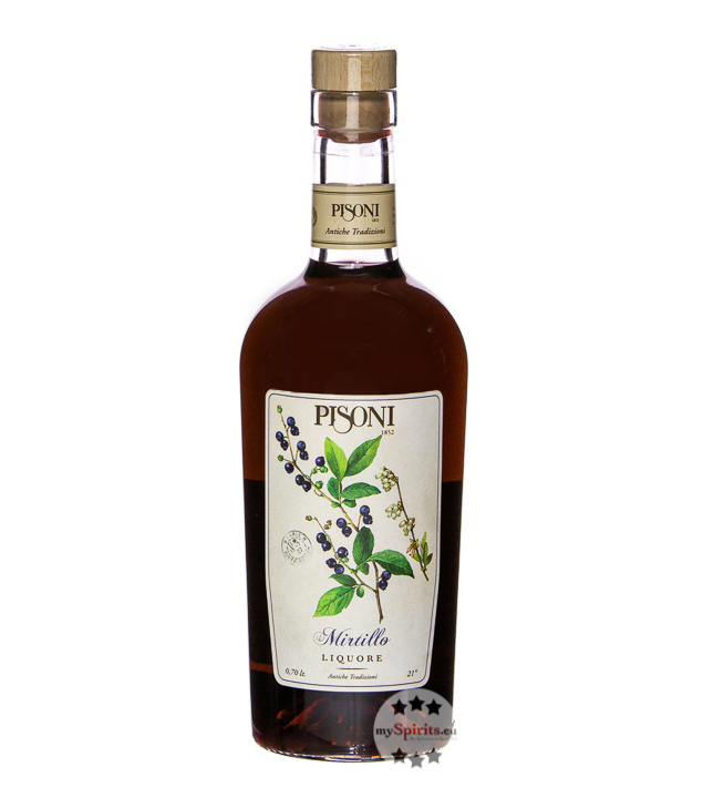 Pisoni Mirtillo Heidelbeerlikör (21 % Vol., 0,7 Liter) von Distilleria F.lli Pisoni