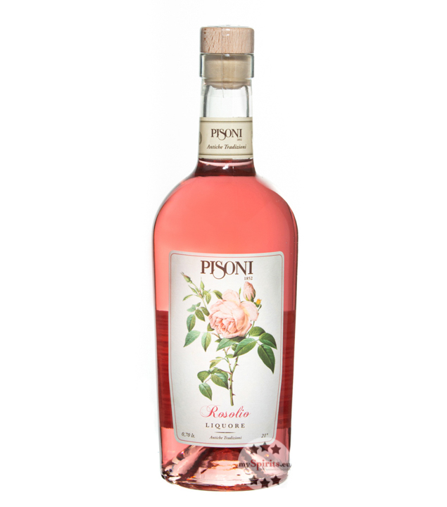 Pisoni Rosolio Rosenlikör (21 % Vol., 0,7 Liter) von Distilleria F.lli Pisoni