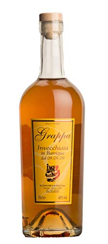 Distilleria Jannamico Grappa Riserva Barrique - Italienischer premium Grappa, der über 24 Monate in Eichenfässern gereift ist-Kork. Grappa (1 x 0.7 l) von Distilleria Jannamico