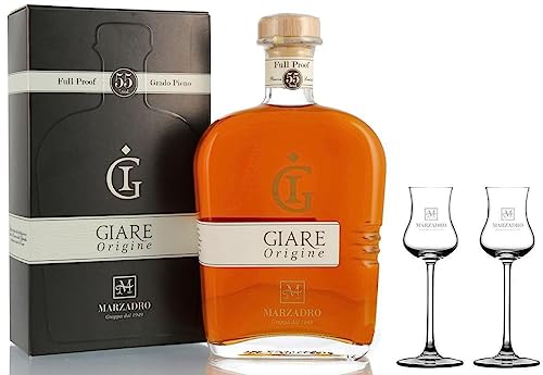 DISTILLERIA MARZADRO GRAPPA GIARE ORIGINE 70 CL IN EINEM ETUI MIT ZWEI GLÄSERN DISTILLERIA MARZADRO GRAPPA GIARE ORIGINE 70 CL IN EINEM ETUI MIT ZWEI GLÄSERN von Distilleria Marzadro