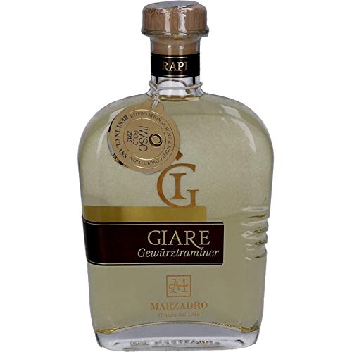 Grappa Strav. LE GIARE GEWÜRZTRAMINER, 0,7 L, 41° von Marzadro