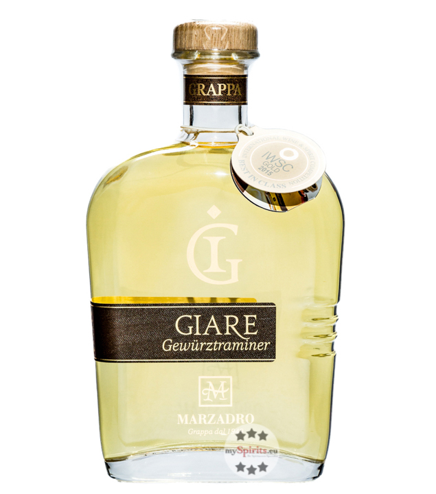 Marzadro Giare Grappa Gewürztraminer (41 % vol., 0,7 Liter) von Distilleria Marzadro