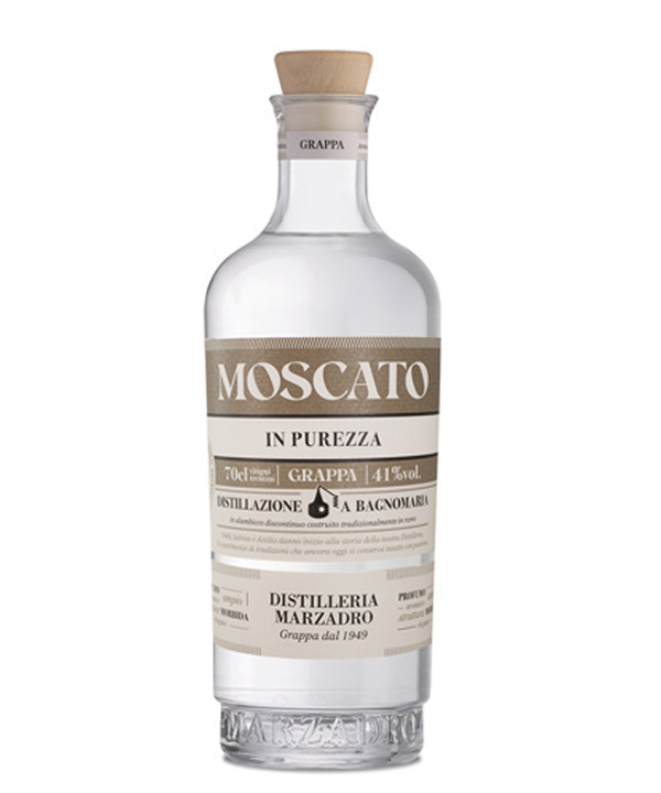 Marzadro Grappa Moscato in Purezza (41 % Vol., 0,7 Liter) von Distilleria Marzadro